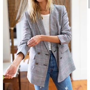 EMERSON FRY Lee Jacket in Plaid Blazer Size 6